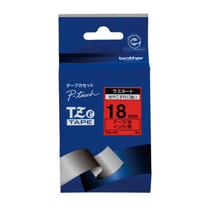 4977766702164 ピータッチテープ18ｍｍ赤／黒 オフィス機器 ラベルライター ピータッチテープ ブラザー TZE-441