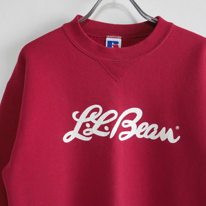 90s USA製 L.L.Bean ラッセルボディ 前Vスウェット★ヴィンテージ オールド エルエルビーンの画像3