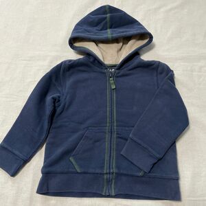 L.L.Bean 子ども　キッズ　裏ボアパーカー　ネイビー　4T 90-100cm