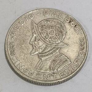 【4661A33】パナマ共和国 バルボア銀貨 1953年 約12.4g アンティークコイン 硬貨 外国銭