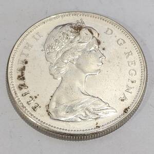 【4661A43】カナダ 1ドル銀貨 1867年-1967年 CANADA 約23.2g アンティークコイン 硬貨 外国銭