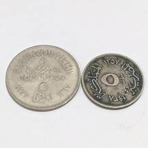 【4661A54】エジプト 銀貨 まとめセット 詳細不明 約8.3g アンティークコイン 硬貨 外国銭 古銭_画像2