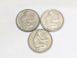 【4661A98】1円スタート!! 旧ドイツ硬貨 50ペニヒ 1950年 1949年 まとめセット アンティークコイン 硬貨 外国銭 古銭