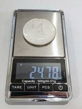 【4661B59】1円 ルーマニア 500レイ LEI 大型銀貨 ミハイ1世 1941年 約24g アンティークコイン 古銭 SILVER シルバー 外国銭_画像4