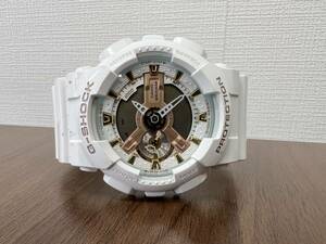 【Gショック】CASIO カシオ G-SHOCK デジアナ GA-110LC ホワイト