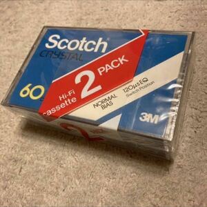 新品 レア Scotch 3M カセットテープ 60分 2本 ノーマル Normal TypeI スコッチ まとめ売り 希少 日本製 未使用