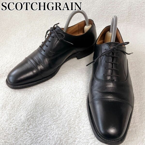 SCOTCHGRAIN スコッチグレインF9052内羽根 ストレートチップ　革靴 ストレートチップ ビジネスシューズ