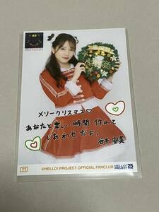 【谷本安美・11番】つばきファクトリーFCイベント ～キャメリア ファイッ！vol.15 キャメリアXmas2023～コレクション生写真