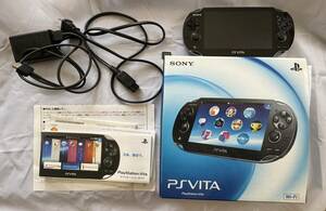 【美品】PS Vita PCH-1000 Wi-Fiモデル クリスタル・ブラック メモリーカード(8G) + ポーチ + 液晶フィルム付