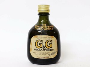 大阪府内限定発送／ミニチュア★ニッカ ウイスキー ゴールド＆ゴールド G&G 竹鶴ブレンド NIKKA *ウイスキー特級［度数:43% 内容量:50ml］