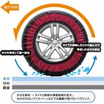 【開封のみ】YEZOND★タイヤチェーン 布製 非金属 軽自動車 スノーチェーン 簡単装着 軽自動車 チェーン規制対応 冬の雪策 送料込★_画像3