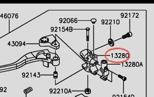 z900rs クラッチレバー　ホルダー