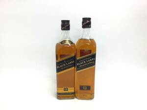 J-3 ジョニーウォーカー ブラックラベル 12年 黒キャップ 2本セット 700ml 重量番号:4