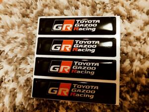 【今だけ5枚セット】トヨタ GR（TOYOTA GAZOO RACING）エンブレムステッカー U