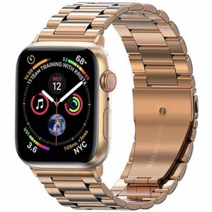 Apple Watch メタリック バンド 金属ベルト ローズゴールド 38 40 42 44 ベルト ピンクゴールド