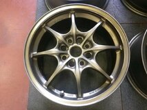 無限 MUGEN ムゲン MF-8♪16×7J PCD114.3 4H +52 ハブ64 ♪インテグラ,EK シビック♪塗装修正済み♪ホイールのみ４本♪R602W14_画像5