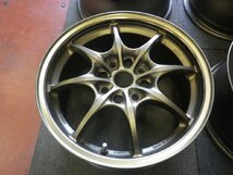 無限 MUGEN ムゲン MF-8♪16×7J PCD114.3 4H +52 ハブ64 ♪インテグラ,EK シビック♪塗装修正済み♪ホイールのみ４本♪R602W14_画像8