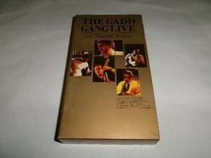 THE GADD GANG■Japanese VHS「 LIVE on Digital Video」★ザ ガッド ギャング 「デジタル ライヴ」ビデオテープ8000yen