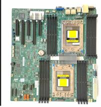 Supermicro H11DSi Socket SP3 Motherboard+AMD EPYC 7301 CPU 2個+CPUクーラー 2個付 セット_画像1