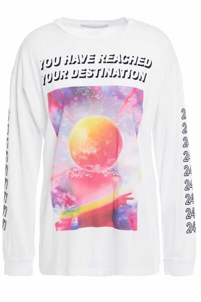 STELLA MCCARTNEY /プリントロンT / SIZE:42(L) /ステラマッカートニー /袖・バックプリント /UNISEX /YOU HAVE REACHED YOUR DESTINATION