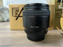 【1円スタート】外観美品 Nikon ニコン AF NIKKOR 85mm F1.8D 元箱 レザーケースセット 現状品_画像6