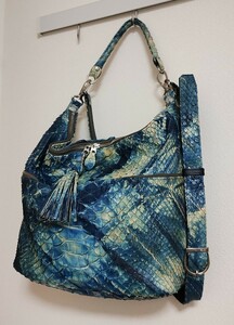 NANAO BAG　ナナオバッグ　パイソン　大蛇　ショルダーバッグ　ハンドバッグ2way