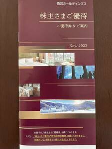 西武ホールディングス★株主優待券　冊子1冊　2024.5.31まで　共通割引券10枚など