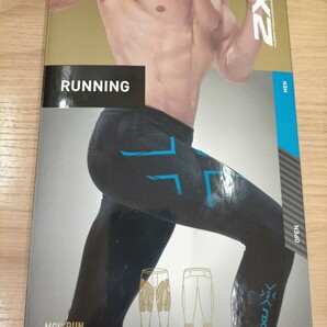 【新品】2XU●MCSランコンプレッションタイツ MA5305B●日本L●16500円●アマゾン以下特価ブラック×ブルー黒×青　ランニング陸上マラソン