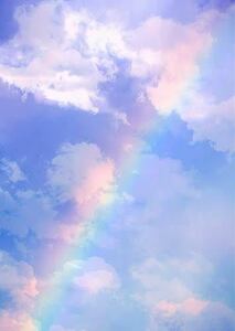 フリー画像1円即決　虹色の空