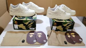 A BATHING APE MEN【 BAPE X HIGHSNOBIETY 】BAPE STA BEIGE　［27ｃｍ］　2足セット