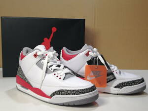 NIKE AIR JORDAN 3 RETRO　WHITE/FIRE RED-BLACK