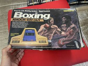 Boxing bambino　ボクシング バンビーノ LSIゲーム　ノックアウト ボクシング KNOCK-EM OUT Boxing 日本製 箱付　昭和レトロゲーム　