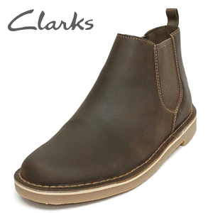  Clarks обувь мужской ботинки со вставкой из резинки 9 1/2 M( примерно 27.5cm) CLARKS Bushacre 3UP новый товар 