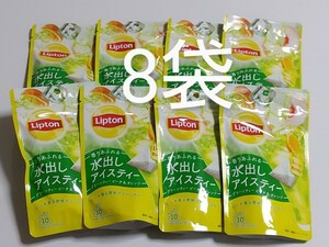 リプトン紅茶 香りあふれる水出しアイスティー グリーンティー ピーチ&オレンジ8袋 Lipton