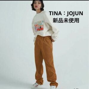 フロントタック コーデュロイパンツ TINA：JOJUN