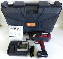 ☆MAX マックス 14.4V 鉄筋結束機 リバータイヤ【RB-519】充電器・バッテリ1個付 USED品☆_画像1