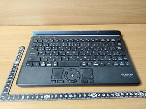 【キーボード】トラックボール・スタンド付きワイヤレスキーボード Elecom Bluetooth Wireless Keyboard TK-DCP03BK