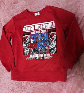 仮面ライダー　ビルド　120　Tシャツ　長袖　薄手　BANDAI　長袖トレーナー