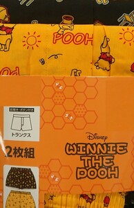 即決 くまのプーさん 2枚組トランクス【L】新品タグ付き ディズニー パンツ