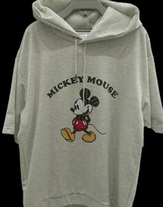 即決 ミッキーマウス メンズTパーカー【3L】新品タグ付き ディズニー Tシャツ
