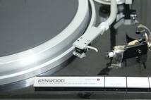 通電確認済み 現状品 オーディオ機器 ターンテーブル KENWOOD KP-1100 ケンウッド ターンテーブル 木製 レコードプレーヤー_画像3