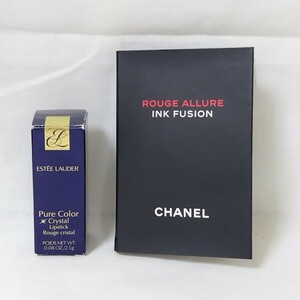 エスティローダー ESTEE LAUDER Pure Color 362 FIRELIGHT 口紅 CHANEL シャネル ROUGE ALLURE 818 トゥルーレッド サンプル付き