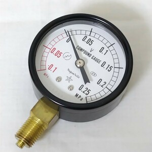 右下精器 汎用圧力計 COMPOUND GAUGE migishita 美品 測定器 工具