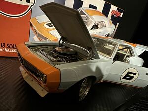 [絶版品] 1/18 GMP Gulf 1968 STREET FIGHTER CHEVROLET CAMARO シボレー ガルフ カマロ chevy ERTL ACME American muscle アメ車 V8