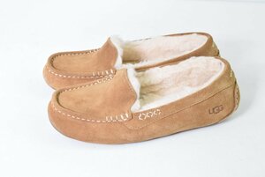 1265-24A0209★UGG アグー★アンスレー ANSLEY チェスナット 25.0cm ドライビングモカシン キャメル 茶色