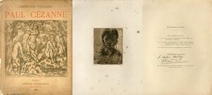 ポール・セザンヌ画集　Paul Cezanne　Galerie A.Vollard　仏語版　限150　セザンヌ・オリジナル銅版画「Tete De Femme」　1914年