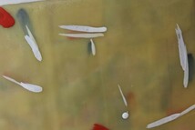海老塚耕一画額「MDの空に　蚊は何処に」　ミクストメディア　板　サイン　ギャラリーイセヨシシール　60×45　F:71×56　1995_画像9