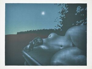 ポール・ヴンダーリッヒ版画「Twilight」5　リトグラフ　限125　サイン　56.5×74.5　S:62.5×83.5　1971　Paul Wunderlich