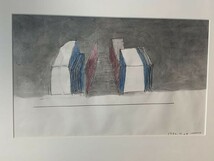 若林奮画額「Untitled 1992.11.24」　グワッシュ・鉛筆　紙　サイン　ギャラリー412シール　21×34.5　F:40.6×52.3　1992_画像3