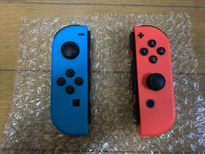 送料無料! ニンテンドー スイッチ Nintendo Switch ジョイコン JOY-CON ネオンブルー ネオンレッド (L)/(R) 左 右 セット 4